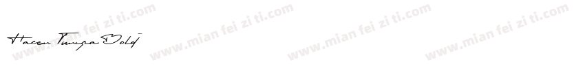Hacen TunisiaBold字体转换
